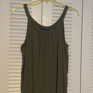 Apt. 9 Olive Green Braided Tank Top